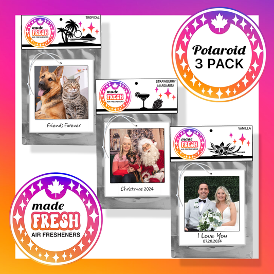 Custom Polaroid Air Freshener (3-Pack)